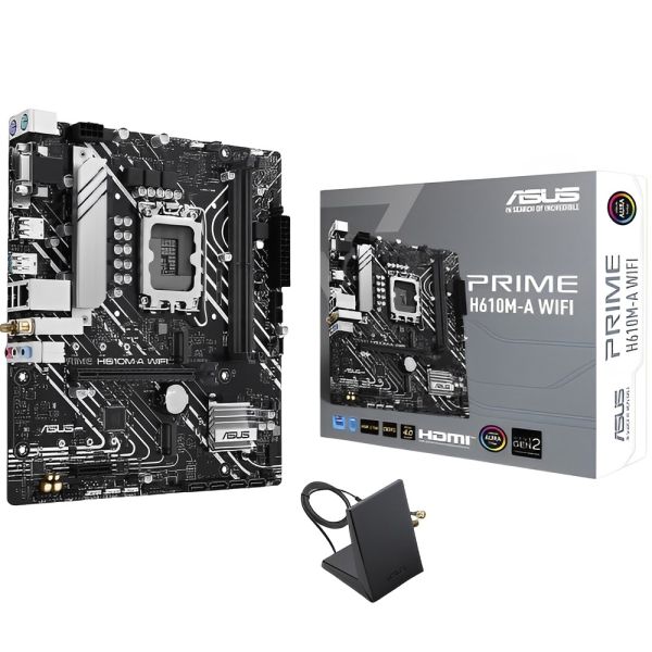 Placa Madre ASUS Prime H610M-A Wi-Fi LGA 1700 DDR5