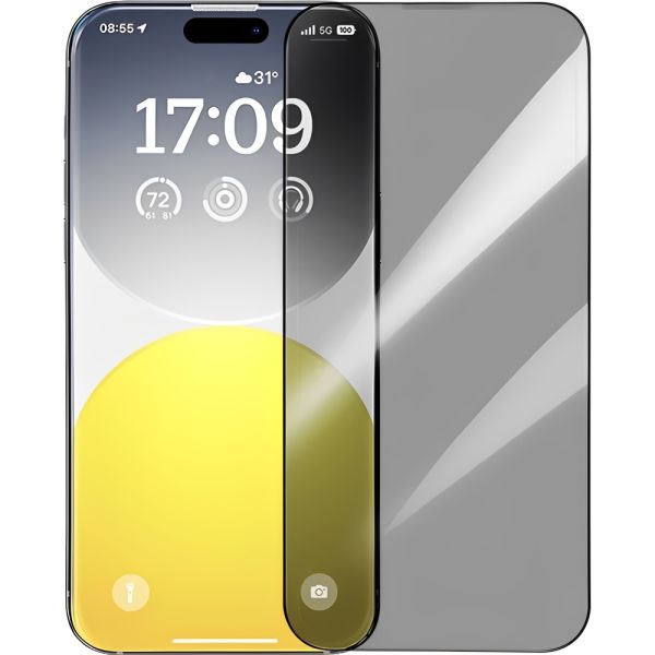 Protector de Pantalla Baseus Sapphire Series 9H Privacy para iPhone 16 Pro - (P60057507203-00)