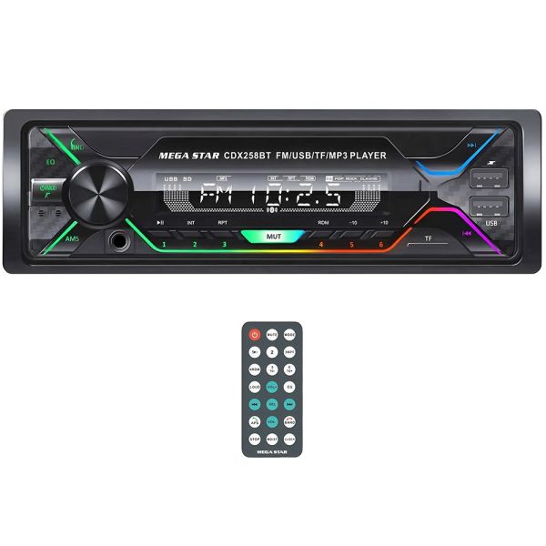 Autoradio Mega Star CDX258BT - Negro