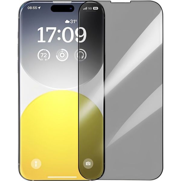 Protector de Pantalla Baseus Crystalline Series 360° Privacy para iPhone 16 Pro Max - (P6001500U201-05)