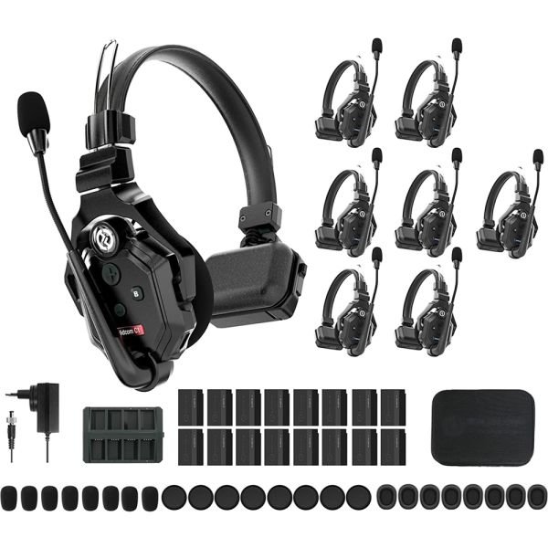 Sistema de Auriculares Hollyland Solidcom C1 8S - 8 unidades