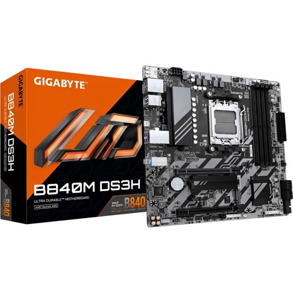 Placa Madre Gigabyte B840M DS3H AM5 DDR5