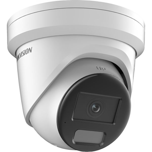 Cámara de Vigilancia IP Hikvision Turret S-2CD2327G2-L ColorVu 2MP - Blanco/Negro