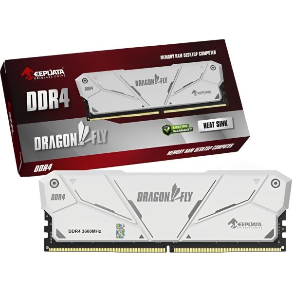 Memoria RAM DDR4 Keepdata 3600 MHz 16 GB DragonFly - Blanco (KDH36C18W/16G)