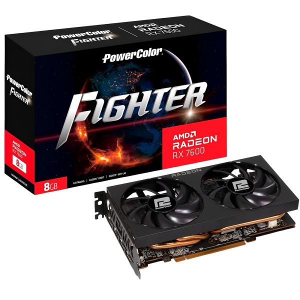 Placa de Video PowerColor Fighter Radeon RX 7600 8 GB GDDR6