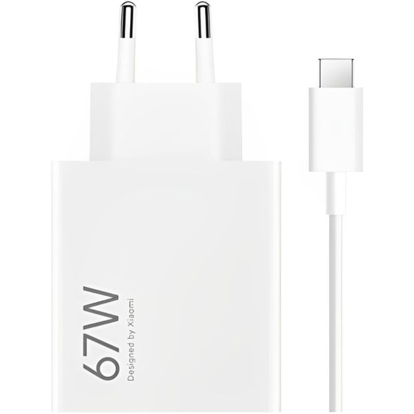 Cargador de Pared Xiaomi MDY-12-EH USB-A 67 W - Blanco + Cable USB-C