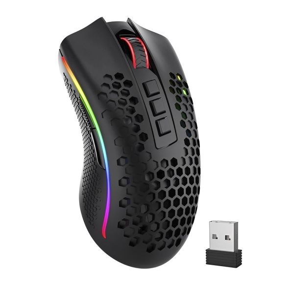 Mouse Gamer Redragon Storm Pro M808-KS Inalámbrico - Negro
