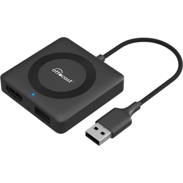 Adaptador Inalámbrico Ottocast Carplay Car TV Mate Max USB-A HDMI - Negro