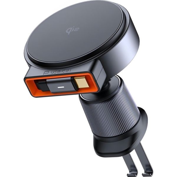 Cargador Inalámbrico Retráctil Mcdodo para Auto MagQ Qi2 CH-0090 USB-C 15 W - Negro