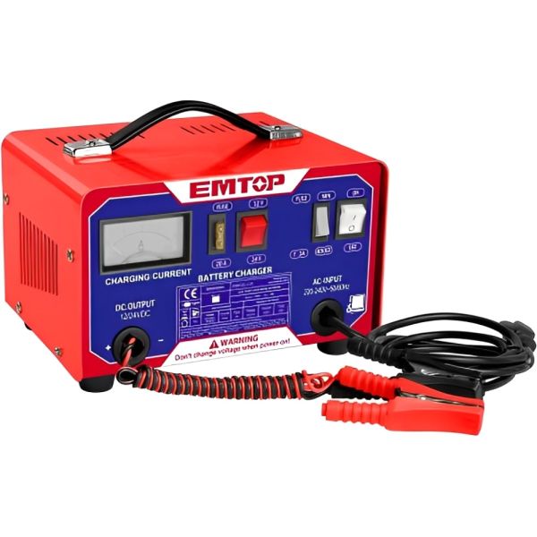 Cargador de Batería Emtop EFCR16011 para Auto 180A 220v - Rojo/Azul