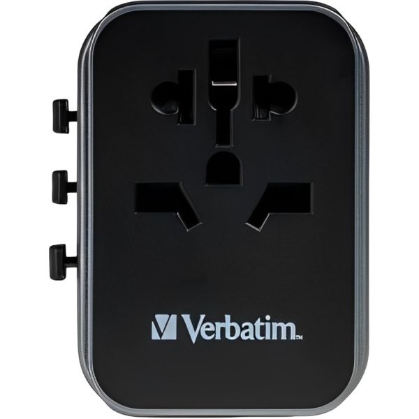 Adaptador Universal de Enchufe Verbatim UTA-03 30 W - Black (49545)