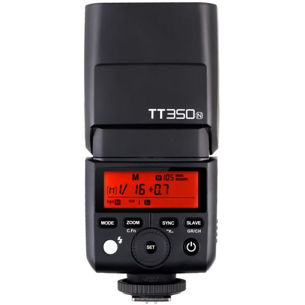 Flash Godox TT350 para Nikon - Negro