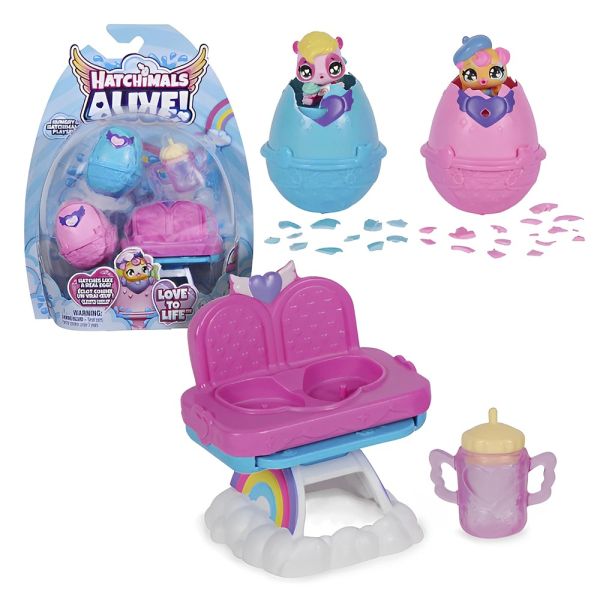 Mini Huevos Hatchimals Alive Hungry Hatchimals Playset