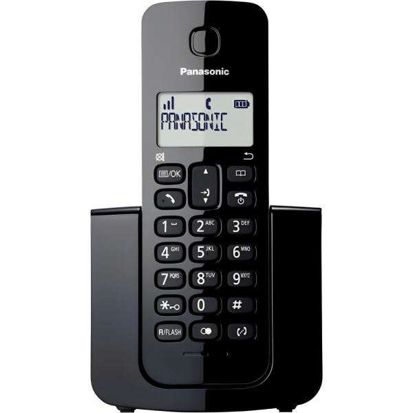 Teléfono Inalámbrico Panasonic KX-TGB110LCB 1 Base Bivolt - Negro