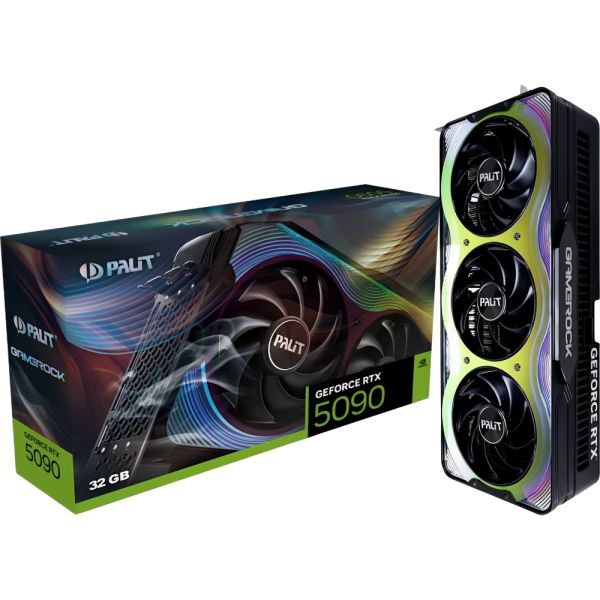 Placa de Video Palit GeForce RTX 5090 GameRock 32 GB GDDR7 (NE75090019R5-GB2020G)
