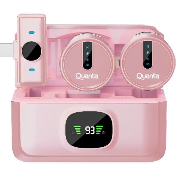 Micrófono Quanta QTMDM30 Dual Multidispositivo Inalámbrico