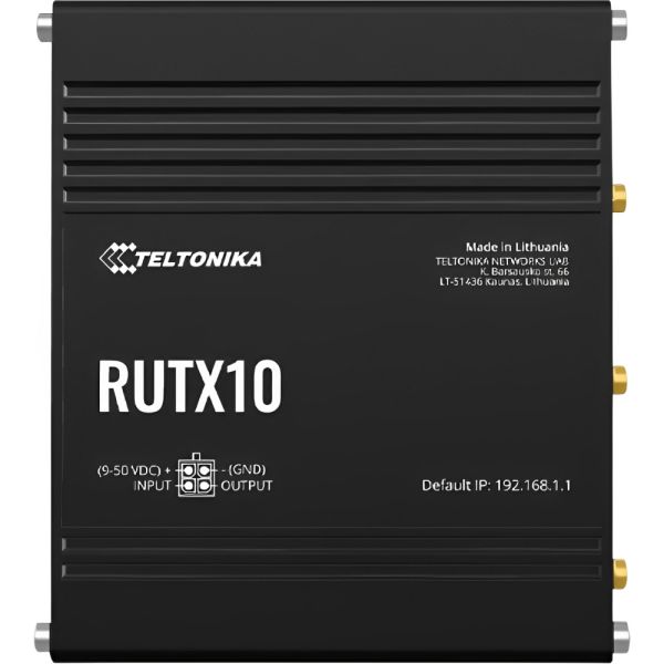Router Industrial Teltonika RUTX10 Wifi Dual Band - Negro