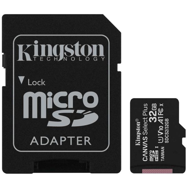 Memoria Micro SD Kingston Canvas Plus 100 MB/s 32 GB
