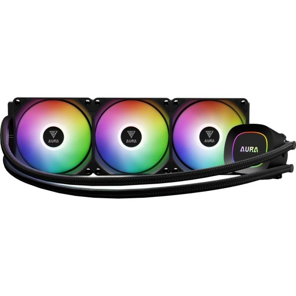 Cooler Líquido Gamdias Aura GL360 Lite ARGB para CPU - Negro