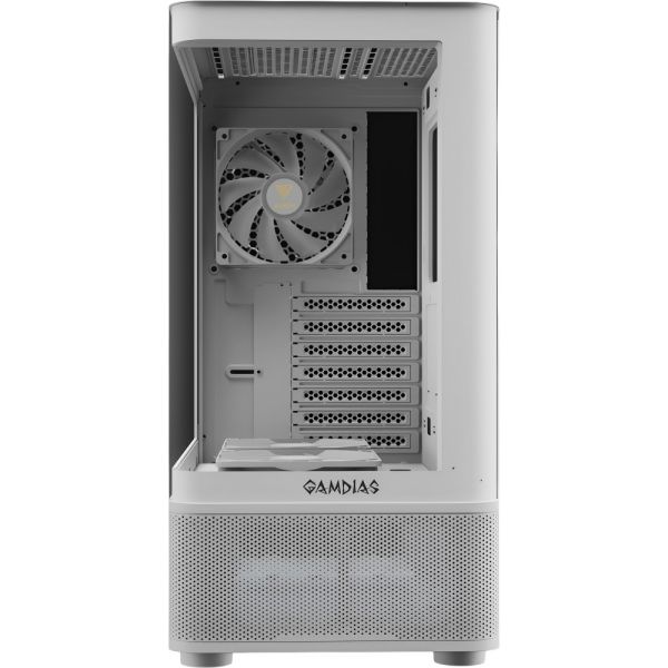 Gabinete Gamer Gamdias Atlas E2 CG ARGB Mid Tower - Blanco