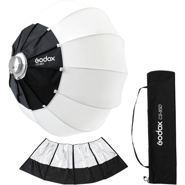 Softbox Godox CS-85D 85 cm Tipo Linterna - Negro/Blanco + Skirt