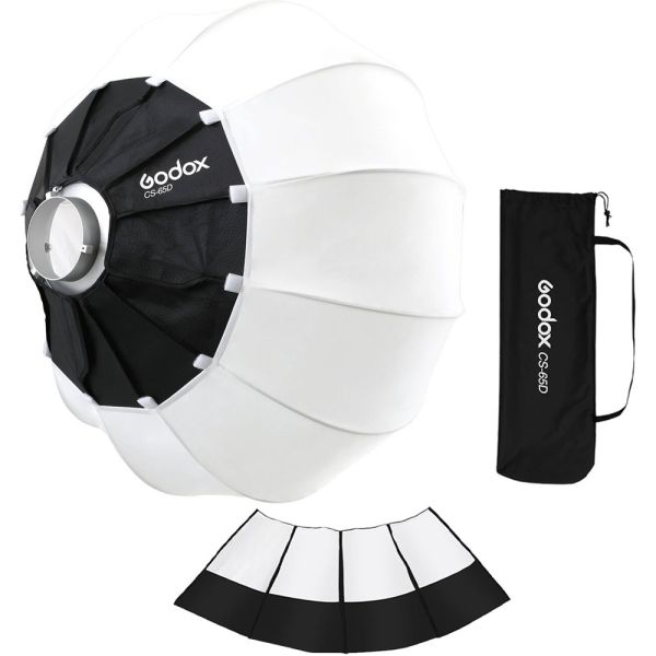 Softbox Godox CS-65D 65 cm Tipo Linterna - Negro/Blanco + Skirt