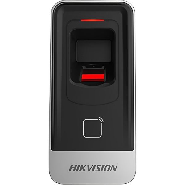 Lector de Huellas Dactilares Hikvision DS-K1201AMF - Negro/Plata