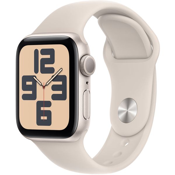 Apple Watch SE 2ª generación (2023) caja de aluminio en starlight y correa deportiva en color starlight 40 mm S/M MR9U3LL/A