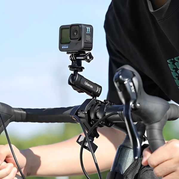 Soporte de Abrazadera para Bicicleta Ulanzi CM025 para Cámara de Acción - Negro