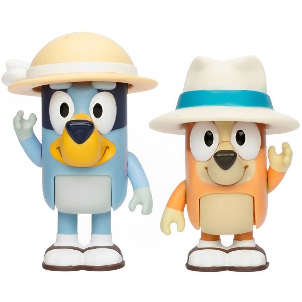Muñecos Moose Toys Bluey 17648 Personajes Surtidos - 2 unidades