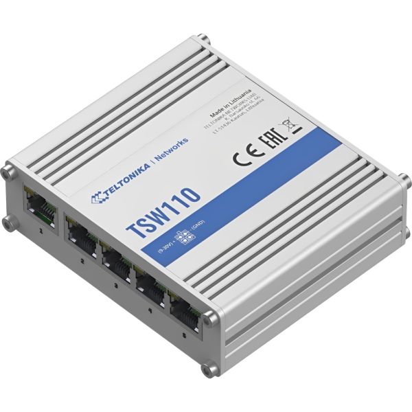 Switch Industrial Teltonika TSW110 Gigabit/Ethernet - Blanco