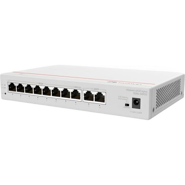 Switch Huawei S380-S8T2T-2 WAN 10 Puertos Poe+ 124 W - Plata