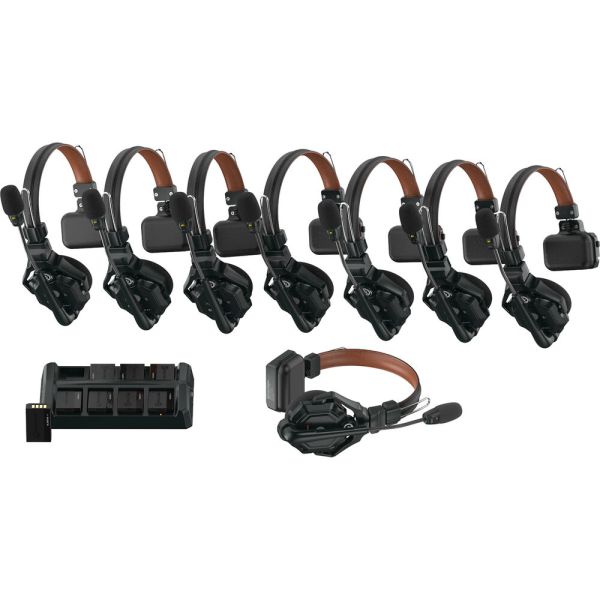 Sistema de Auriculares Hollyland Solidcom C1 PRO-8S - Negro 8 unidades