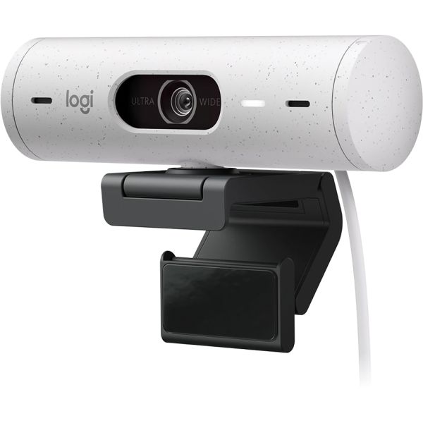 Webcam Logitech Brio 500 FHD 1080P HDR para Videoconferencia (960-001426) - Blanco