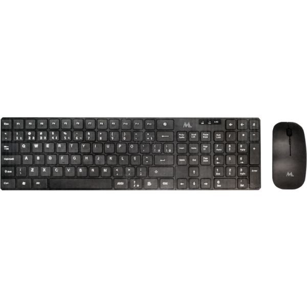 Kit Teclado + Mouse Inalámbrico Mtek KM-5197B - Negro (Español)