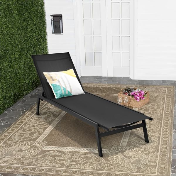 Sillón Reposera Classic Home Zen WRL023 - Negro