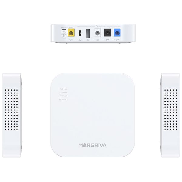 Nobreak UPS Mini Marsriva KP4 10000 mAh 18 W - Blanco